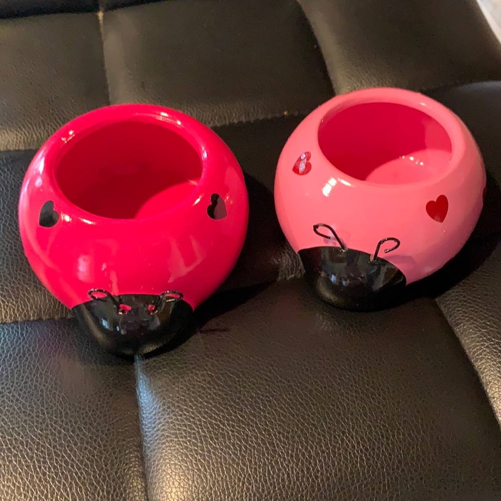 Pair of ceramic, hand painted “Love Bugs”!